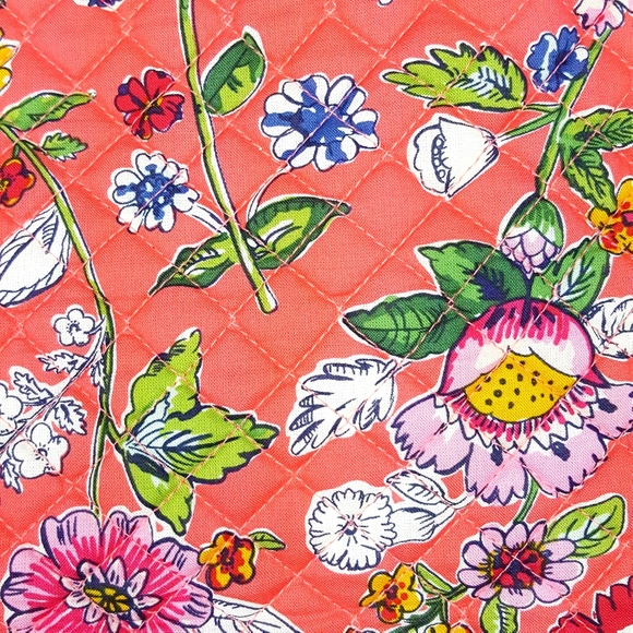 Vera Bradley Carson Hobo Bag Coral Floral - Picture 3 of 5